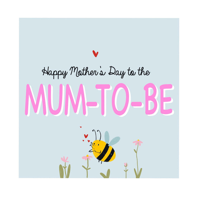Happy Mother's Day To The Mum-to-Be Funny Bee Confetti-exploding Greetings Card