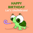 Happy Birthday Let's Shellebrate Confetti-exploding Greetings Card