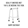 Zimmer Frame Birthday Confetti-exploding Greetings Card