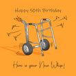 Happy 50th Birthday Here Is Your New Whip Confetti-exploding Greetings Card