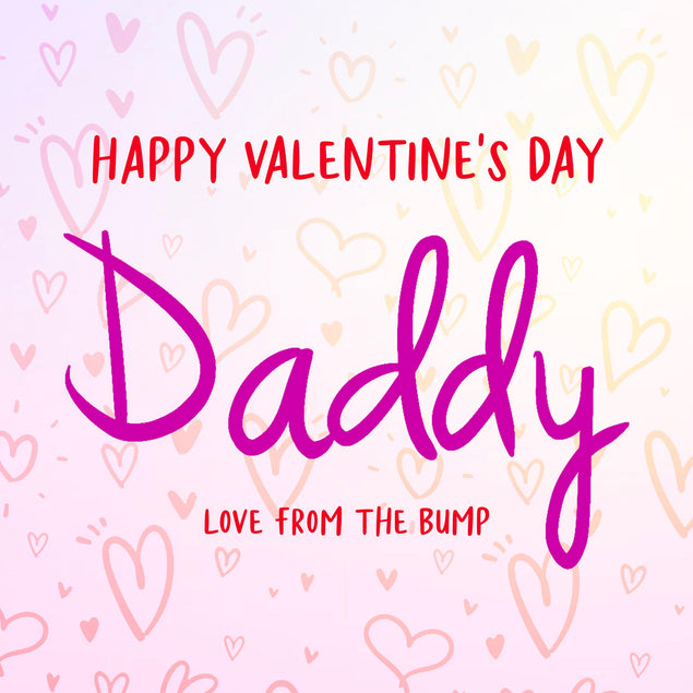 Heart Themed Happy Valentine's Day Daddy Confetti-exploding Greetings Card