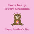 Beary Lovely Grandma Confetti-exploding Greetings Card