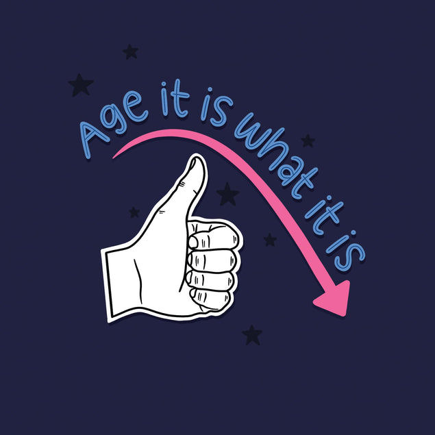 It Is What It Is Age Downfall Confetti-exploding Greetings Card