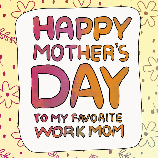Happy Mother's Day Work Mom Confetti-exploding Greetings Card