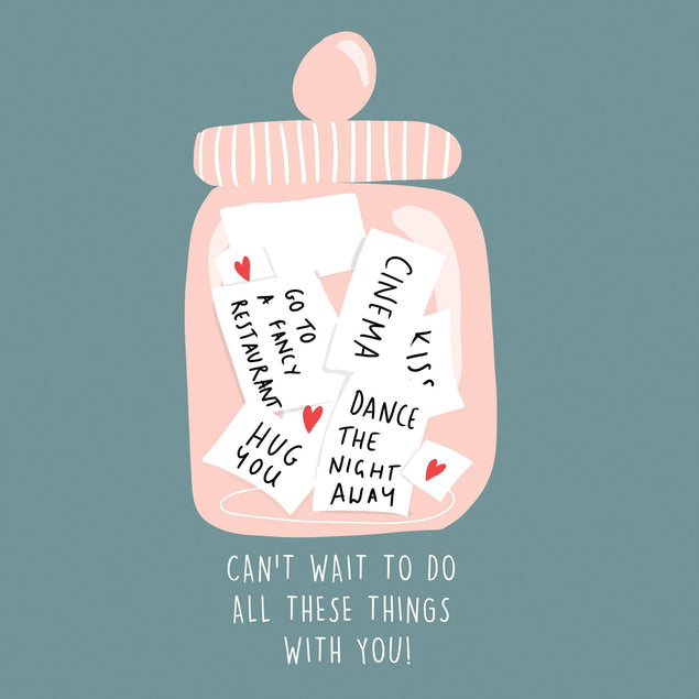 Can't Wait To Do All These Things With You Confetti-exploding Greetings Card