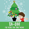 Toddler Themed Christmas Confetti-exploding Greetings Card