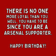 Funny Arsenal Birthday Confetti-exploding Greetings Card