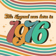 Legend Was Born In 1976 Confetti-exploding Greetings Card