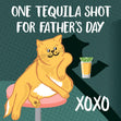 Father's Day Tequila Shot Confetti-exploding Greetings Card