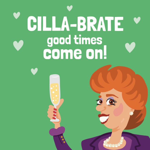 Cilla-Brate Good Times Cilla Black Birthday Confetti-exploding Greetings Card