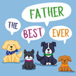 Happy Father's Day Dogs Confetti-exploding Greetings Card