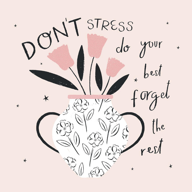 Don't Stress, Do Your Best Confetti-exploding Greetings Card