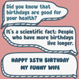 Funny Dialogues Happy 35th Birthday Wife Confetti-exploding Greetings Card