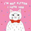 I'm Not Kitten I Love You Confetti-exploding Greetings Card