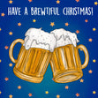 Brewtiful Christmas Confetti-exploding Greetings Card