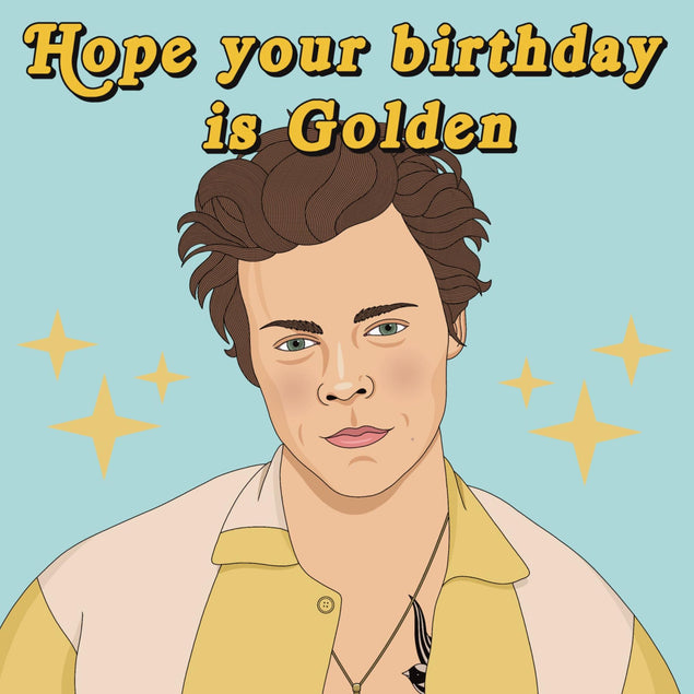 Harry Styles Golden Birthday Confetti-exploding Greetings Card