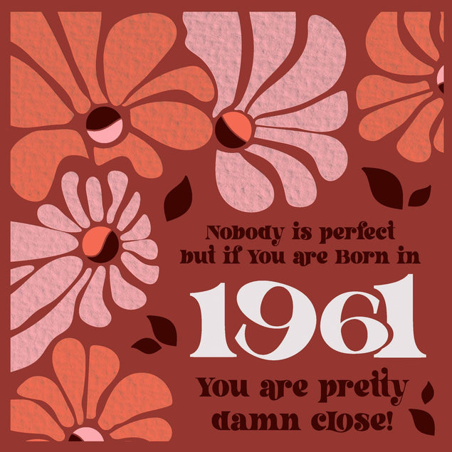 Happy Birthday Baby Boomer 1961 Confetti-exploding Greetings Card