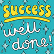 Success! Well Done! Confetti-exploding Greetings Card