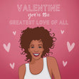 You're The Greatest Love Of All Whitney Houston Valentine's Day Confetti-exploding Greetings Card