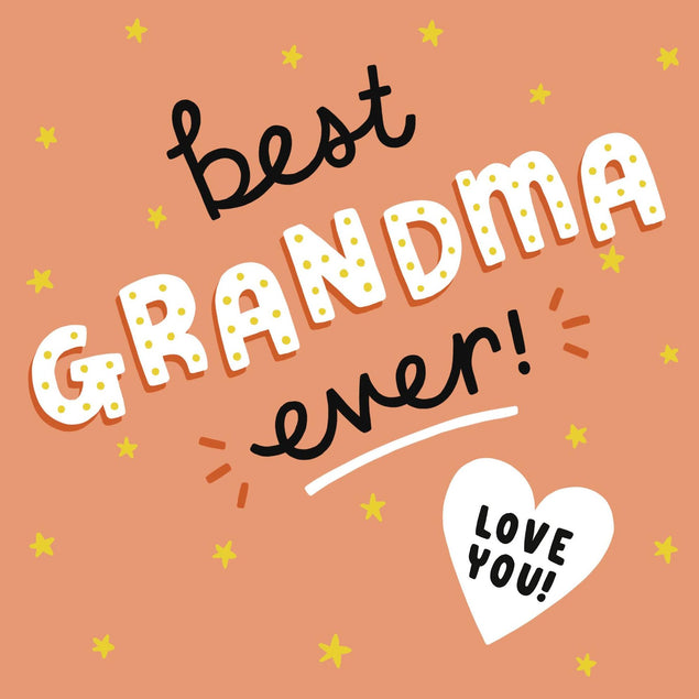 Best Grandma Ever Confetti-exploding Greetings Card
