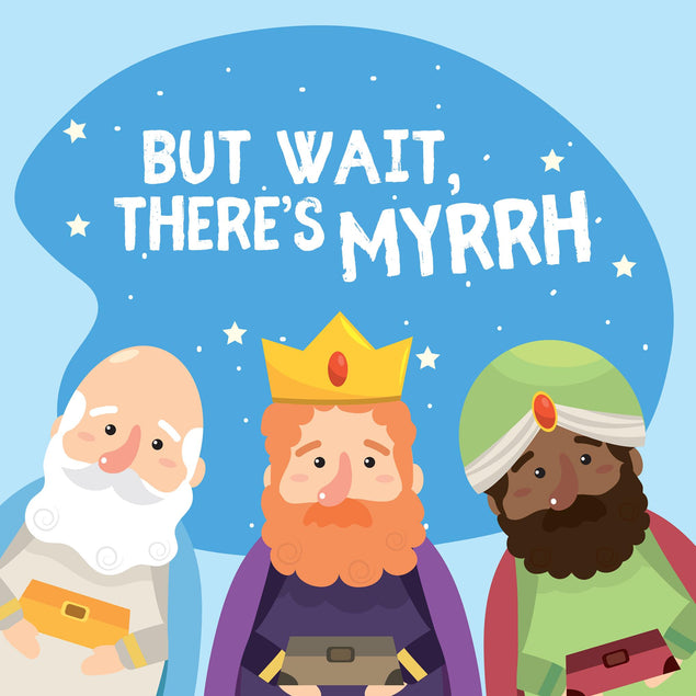Three Wise Men But Wait, There's Myrrh Christmas Confetti-exploding Greetings Card