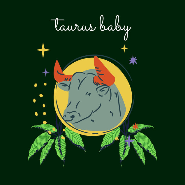 Taurus Baby Birthday Confetti-exploding Greetings Card
