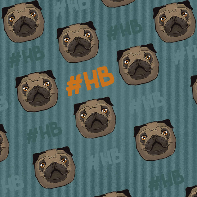 Pugs #HB Confetti-exploding Greetings Card