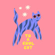 Cool Cat Birthday Confetti-exploding Greetings Card