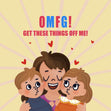 OMFG Get Children Off Of Me Happy Mother's Day Confetti-exploding Greetings Card