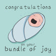 Congratulations On Your Bundle Of Joy New Baby Confetti-exploding Greetings Card