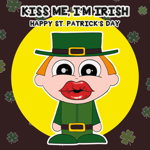 Kiss Me, I'm Irish St. Patrick's Day Confetti-exploding Greetings Card