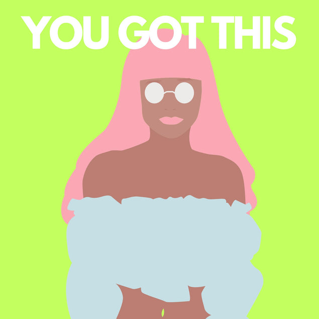 Cool Girl You Got This Confetti-exploding Greetings Card