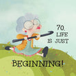 Happy 70th Birthday Mum Life Is Just Beginnning Confetti-exploding Greetings Card
