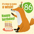 Make a Wish 86th Birthday Confetti-exploding Greetings Card