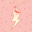 Girl Hero Confetti-exploding Greetings Card