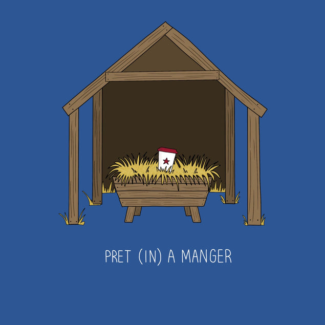 Pret In A Manger Christmas Confetti-exploding Greetings Card
