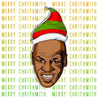 Mike Tyson Merry Christmas Confetti-exploding Greetings Card