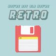 You're Not Old, You're Retro - Floppy Disc Confetti-exploding Greetings Card