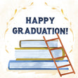 Ladder Of Knowledge Happy Graduation Confetti-exploding Greetings Card