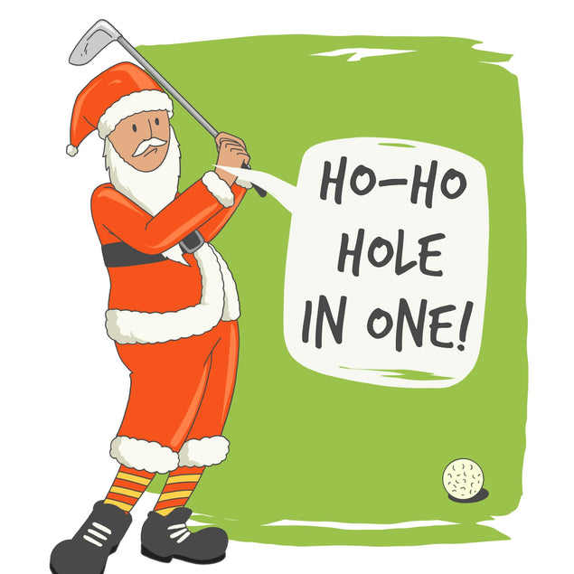 Merry Christmas Hole In One Confetti-exploding Greetings Card