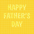 Happy Father's Day Yellow Check Confetti-exploding Greetings Card