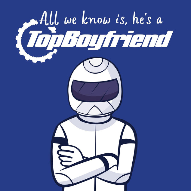 All We Know is, He's A Top Boyfriend Confetti-exploding Greetings Card