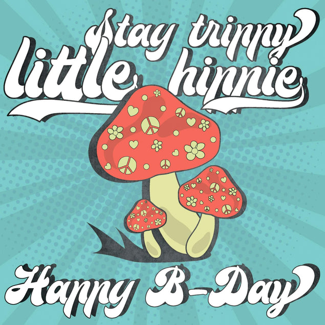 Little Hippy Birthday Confetti-exploding Greetings Card