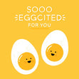 Sooo Eggcited! Confetti-exploding Greetings Card