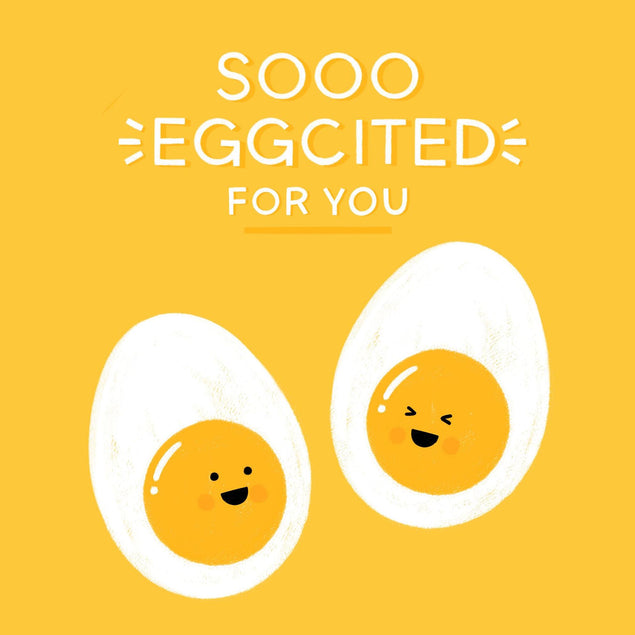 Sooo Eggcited! Confetti-exploding Greetings Card