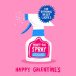 Manti-Bac Spray Galentine's Confetti-exploding Greetings Card