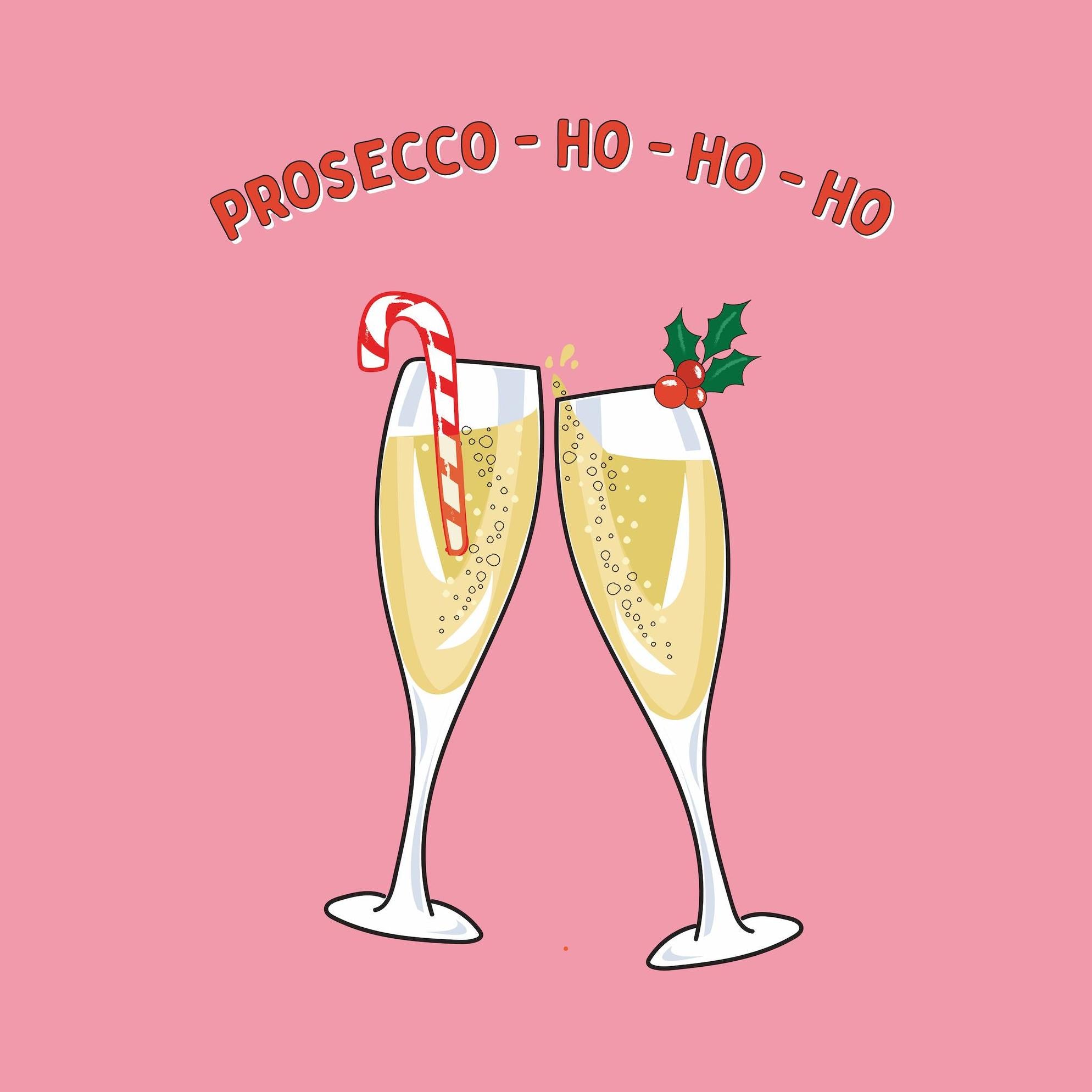 Prosecco Ho Ho Ho Confetti-exploding Greetings Card – Boomf