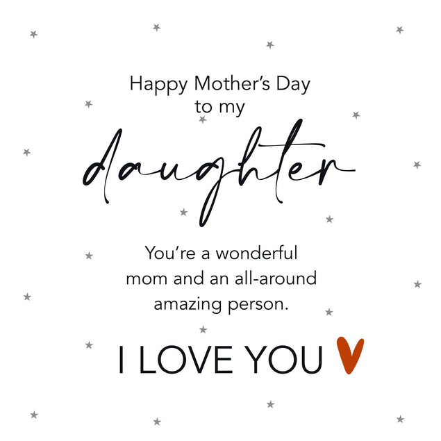You're A Wonderful Mom Happy Mother's Day To My Daughter Confetti-exploding Greetings Card