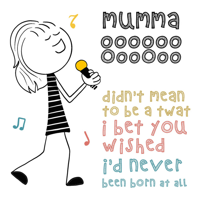 Happy Mother's Day Song For Mumma Confetti-exploding Greetings Card