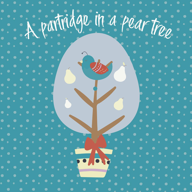Partridge In A Pear Tree Christmas Confetti-exploding Greetings Card